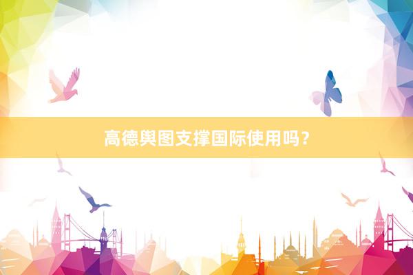 高德舆图支撑国际使用吗？